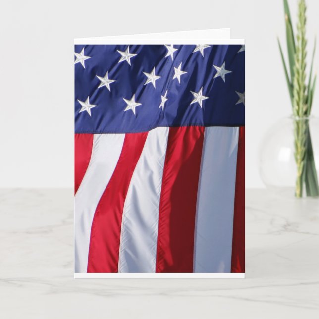 Carte Drapeau USA (Devant)