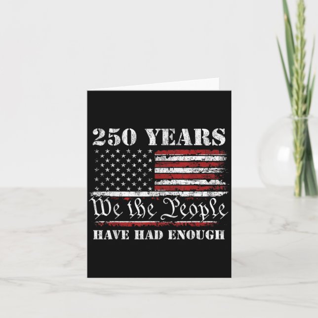 Carte Drapeau USA 250 ans 250ème anniversaire (Devant)