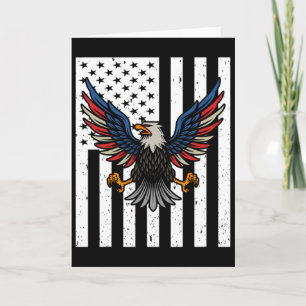Carte Drapeau Usa Aigles 4 Juillet 1776 Liberté Indépend