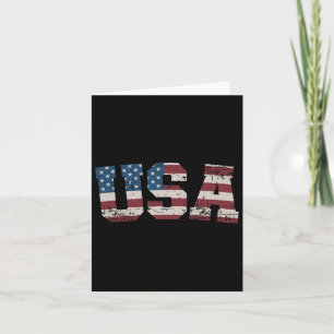 Carte Drapeau Usa Étoiles Et Bandes Pour Patriotique Ind