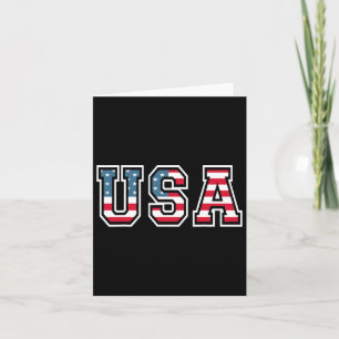 Carte Drapeau Usa Patriotique 4 Juillet Pour Hommes Femm