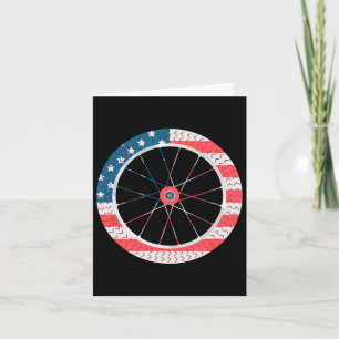 Carte Drapeau Usa Roue de Vélo Jour de l'Indépendance 4