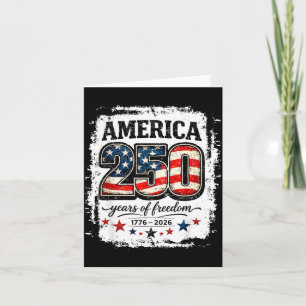 Carte Drapeau USA vintage 250 ans 4 juillet 2026 Hommes