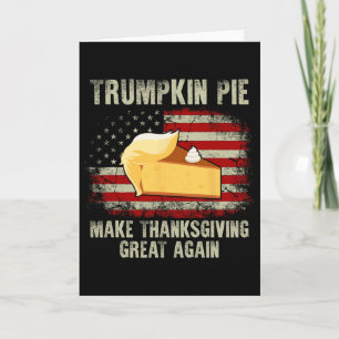 Carte Drapeau Usa Vintage Trumpkin Pie Rend Gratifiant D