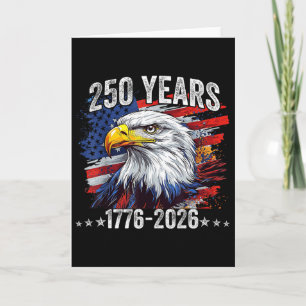 Carte Drapeau Vintage 250 Ans Américain 1776 2026 250e É
