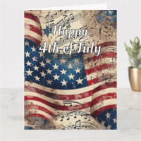 Drapeau VIntage 4 juillet 