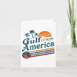 Carte Drapeau Vintage Américain Rétro Mexique Golfe d'Am