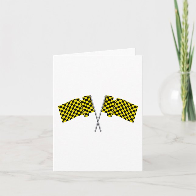 Carte Drapeaux de course jaunes et noirs (Créateur téléchargé)