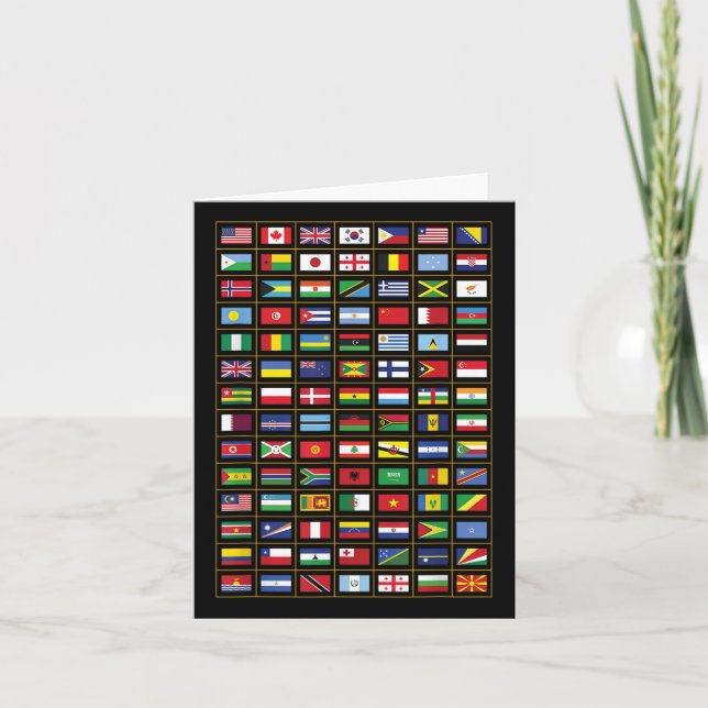 Carte Drapeaux Des Pays Du Monde International (Devant)