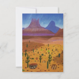 Carte Drawing Desert Dreams Color