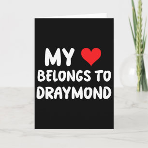 Carte Draymond - Mon cœur appartient à Draymond - Amour