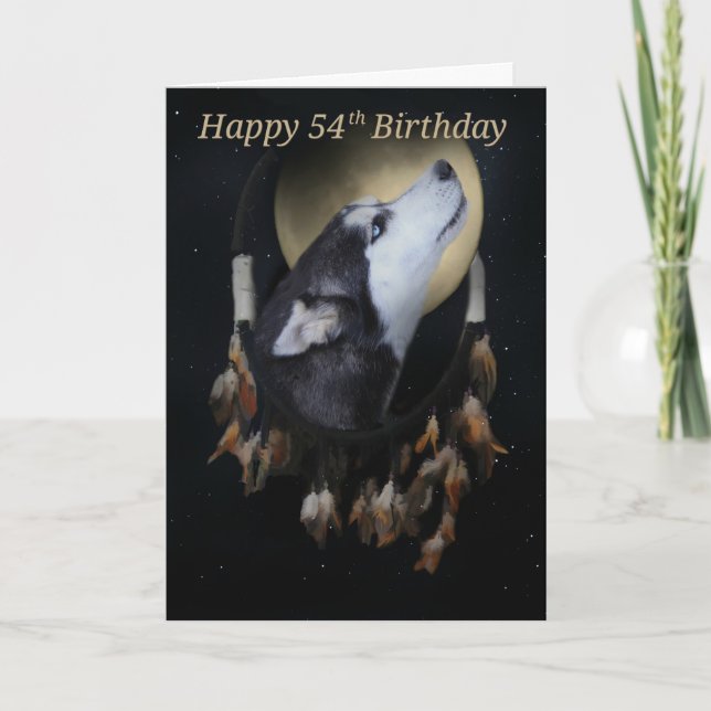 Carte Dream Catcher Joyeux 54e anniversaire (Devant)