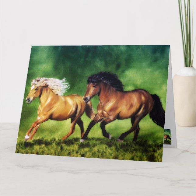 Carte Dream Team-Chevaux Islandais (Devant)