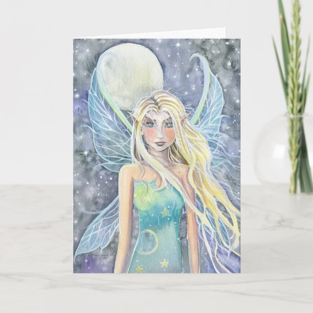 Carte Dreamy Celestial Fairy Card de Molly Harrison (Devant)