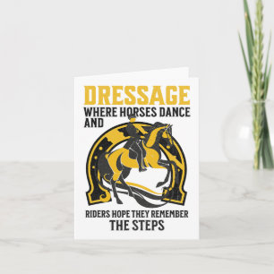 Carte Dressage vintage Drôle Dit Équestre Cheval Spo