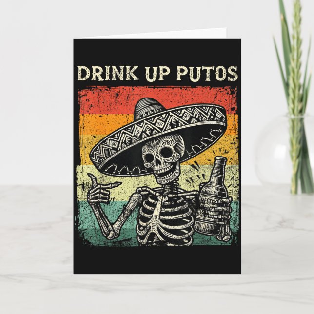 Carte Drinco De Mayo Cinco De Drinko Drôle Cinco De Mayo (Devant)