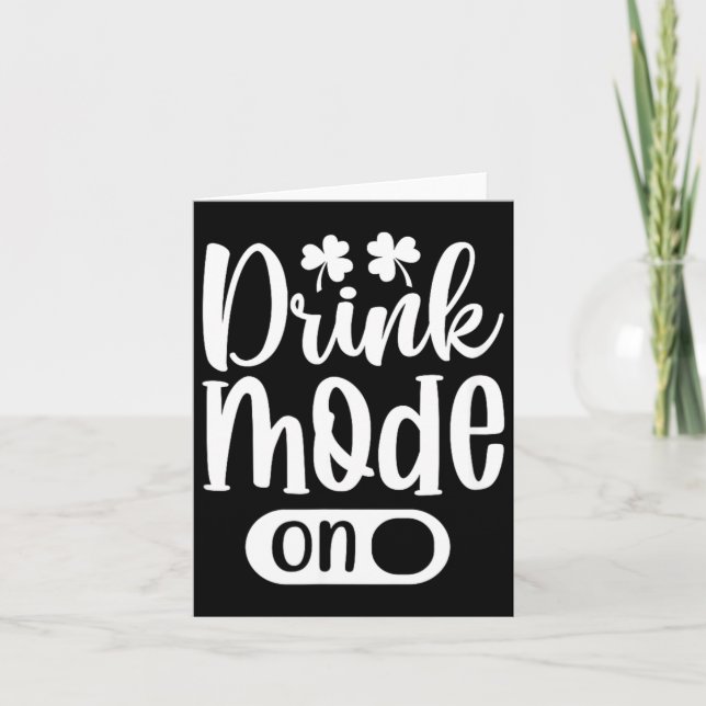 Carte Drinking alcool drôle et sarcastique offensant (Devant)