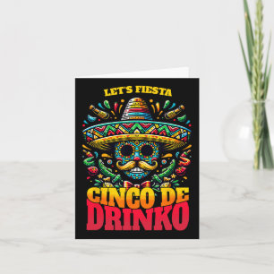 Carte Drinko de Cinco De Mayo drôle et cool 