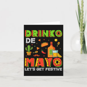 Carte Drinko De Mayo Festive Cinqo De Mayo Hommes