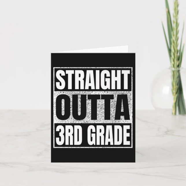 Carte Droit devant 3e grade Cl 2025 Graduation Troisième (Devant)