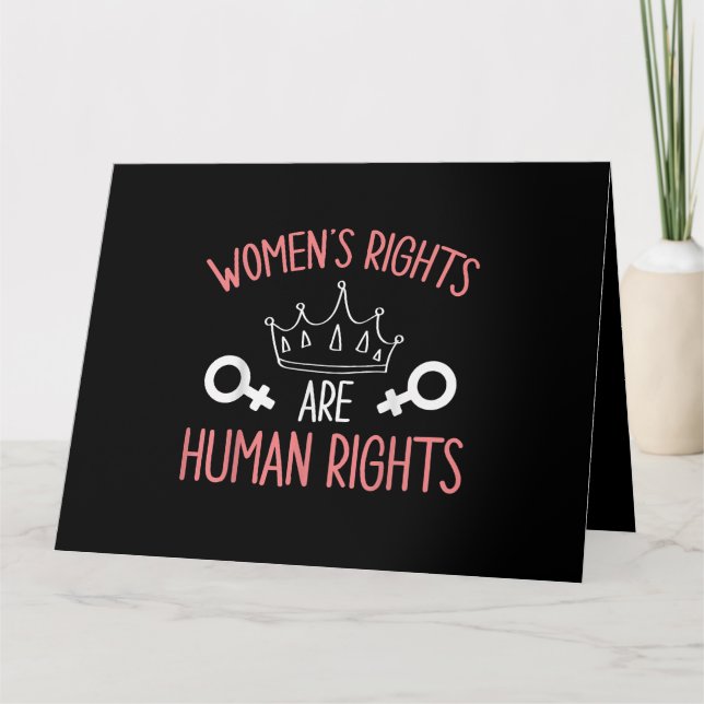 Carte Droits des femmes Les droits des femmes sont des d (Devant)