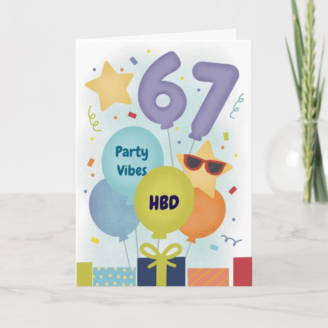 Carte Drôle 13e Anniversaire Adolescent 6 7 Mème  (Devant)
