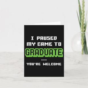 Carte Drôle 2025 Gamer Graduate Graduation
