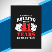 Drôle 41e Anniversaire de Mariage Couple Marié dep
