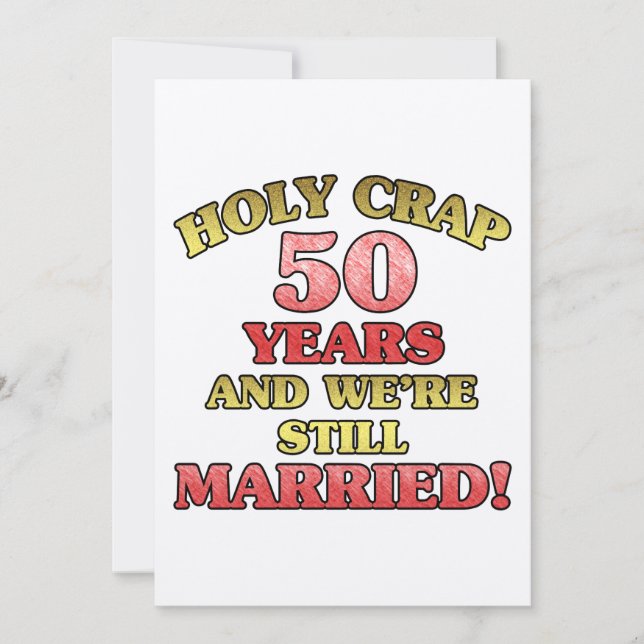 Carte Drôle 50e Anniversaire (Devant)