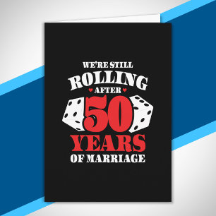 Carte Drôle 50e Anniversaire de Mariage Couple Marié dep