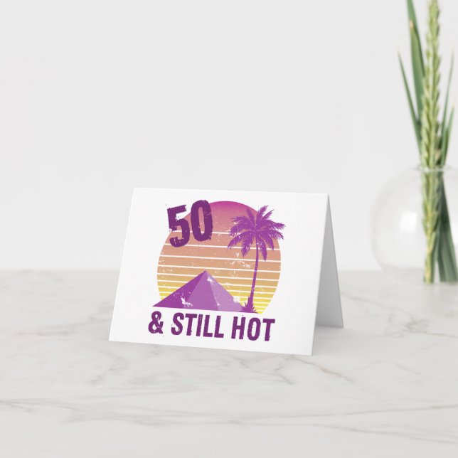 Carte Drôle 50e Anniversaire Hot (Devant)