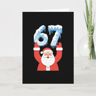 Carte Drôle 67 Mème Père Noël Hiver Neige Glace San