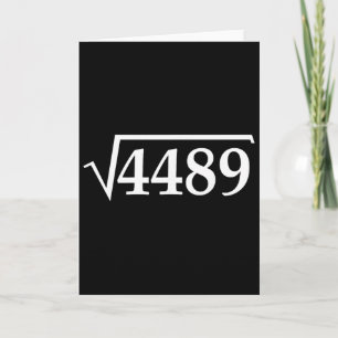 Carte Drôle 67 Meme Pourriture cérébrale Racine carrée 4