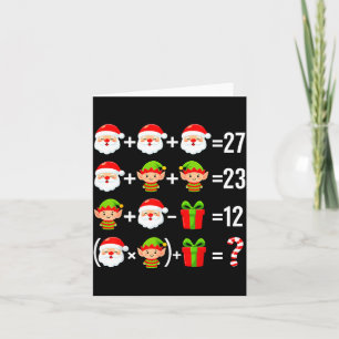 Carte Drôle 67 Meme Santa Prof de Maths Noël Six Sept