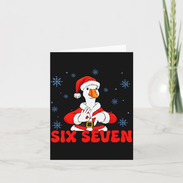 Carte Drôle 67 Meme Silly Goose Noël 67 Meme Xmas B (Devant)