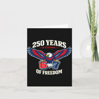Carte Drôle 67 six sept aigle 4 juillet mème drapeau usa