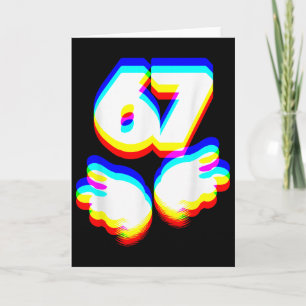 Carte Drôle 6 7 Mème Gen Alpha Argot Six Sept Edm Couleu