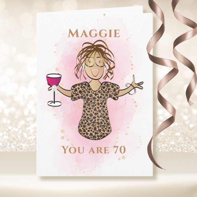 Carte Drôle 70 et Fabuleux Anniversaire de 70 ans de des (Créateur téléchargé)