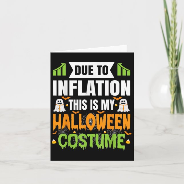 Carte Drôle À Cause De L'Inflation C'Est Mon Costum Hall (Devant)