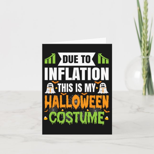 Carte Drôle À Cause De L'Inflation C'Est Mon Costum Hall (Devant)
