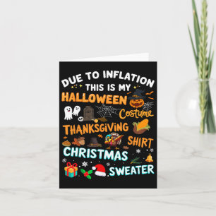 Carte Drôle À Cause De L'Inflation C'Est Noël D'Hallowee