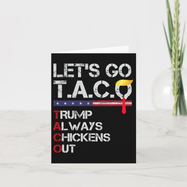 Carte Drôle Allons-y Taco 19 (Devant)