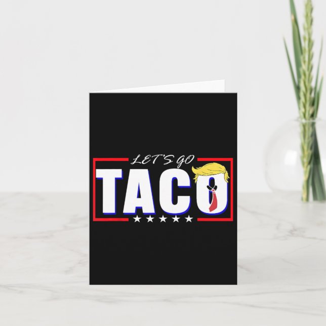 Carte Drôle Allons-y Taco 36 (Devant)