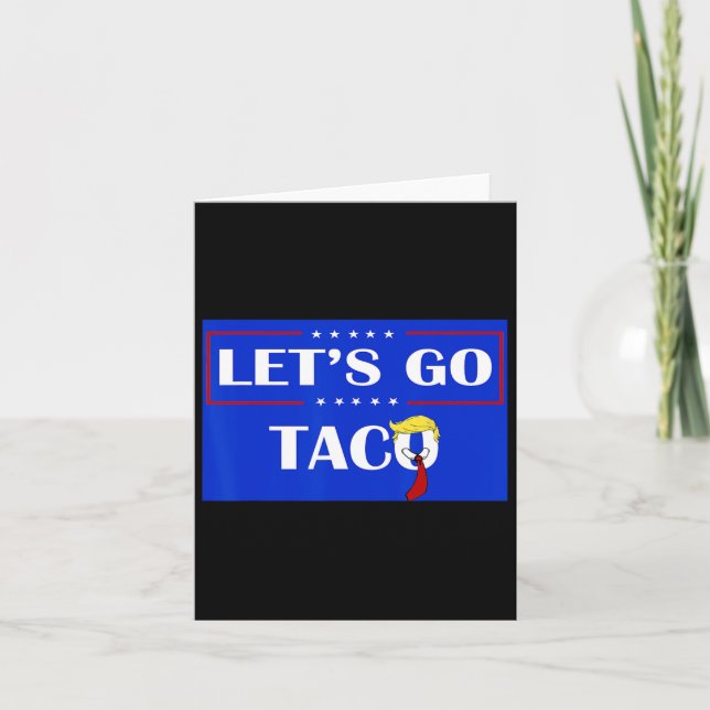 Carte Drôle Allons-y Taco 54 (Devant)