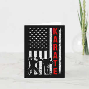 Carte Drôle Américain Karate Art Pour Hommes Femmes Kara