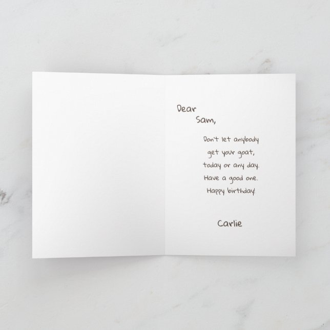 Carte Drôle animal mignon animal animal animal Humour de (Intérieur)