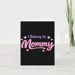 Carte Drôle appartient à maman bébé mignon crèche fête d
