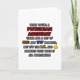 Carte Drôle Assistant Médecin ... OMG WTF LOL