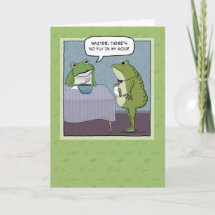 Cartes De Vœux Grenouille Humoristique Zazzle Fr