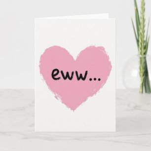 Carte drôle avec un cœur 💘